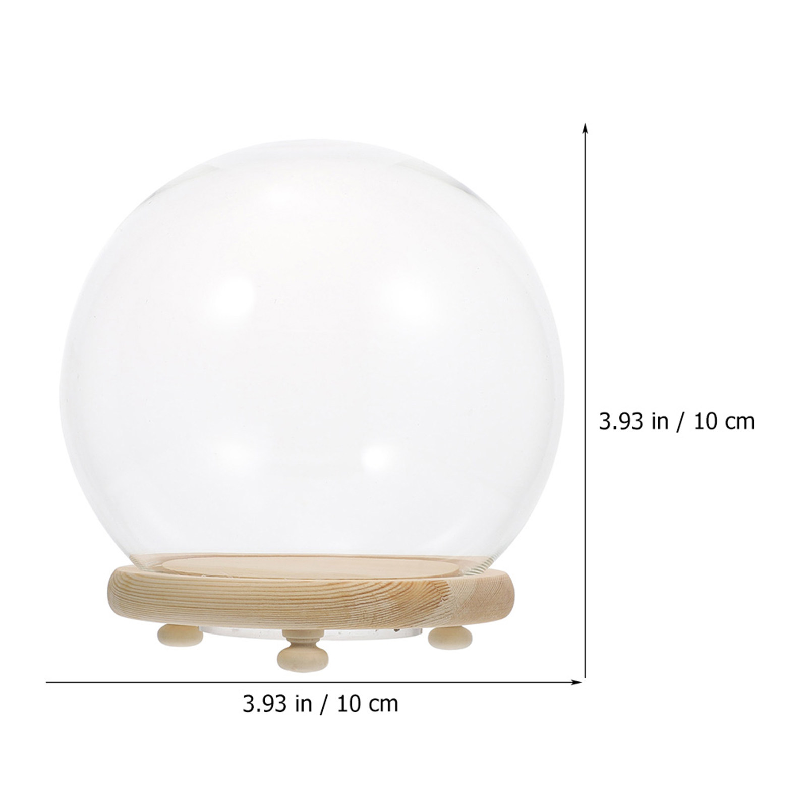 Clear Glass Dome Display Case  - Plastic Dome Clear reseña y precio
