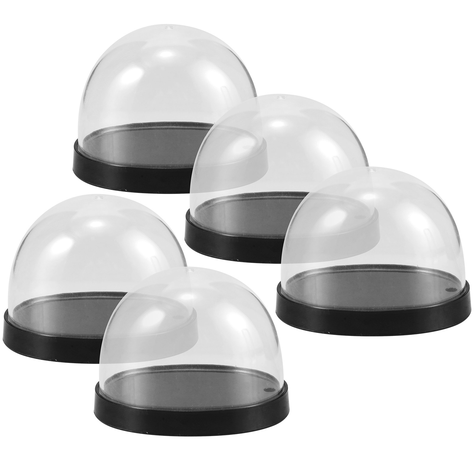 5Sets Glass Cloche Dome High T - Plastic Dome Clear reseña y precio