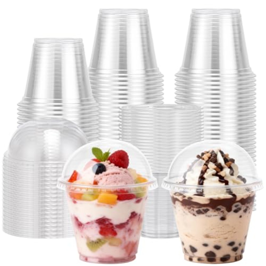 200 Pack 9 oz Clear Plastic Cu - Plastic Dome Clear reseña y precio