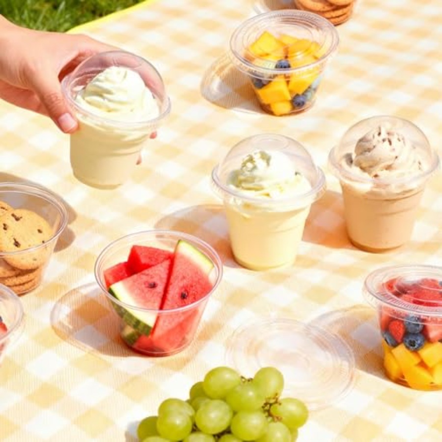 200 Pack 9 oz Clear Plastic Cu - Plastic Dome Clear reseña y precio