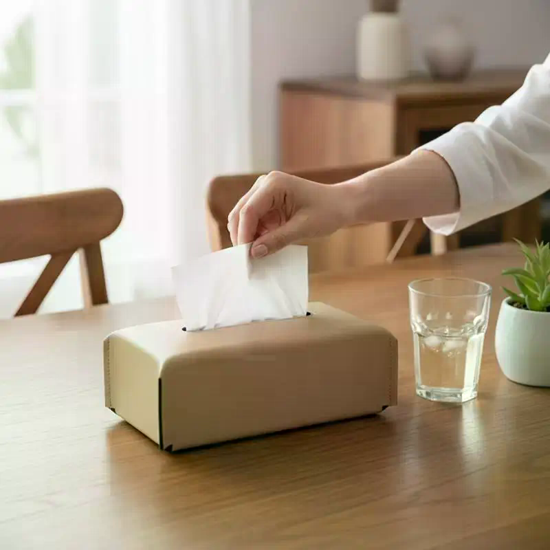 Luxury Tissue Box Leather Napk - Agar Tissue Culture reseña y precio