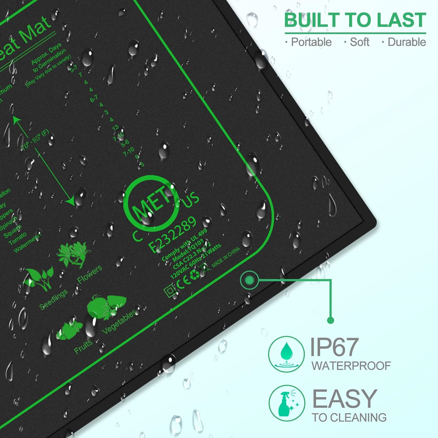 Seedling Heat Mat With Digital - Rooting Gel Clone reseña y precio