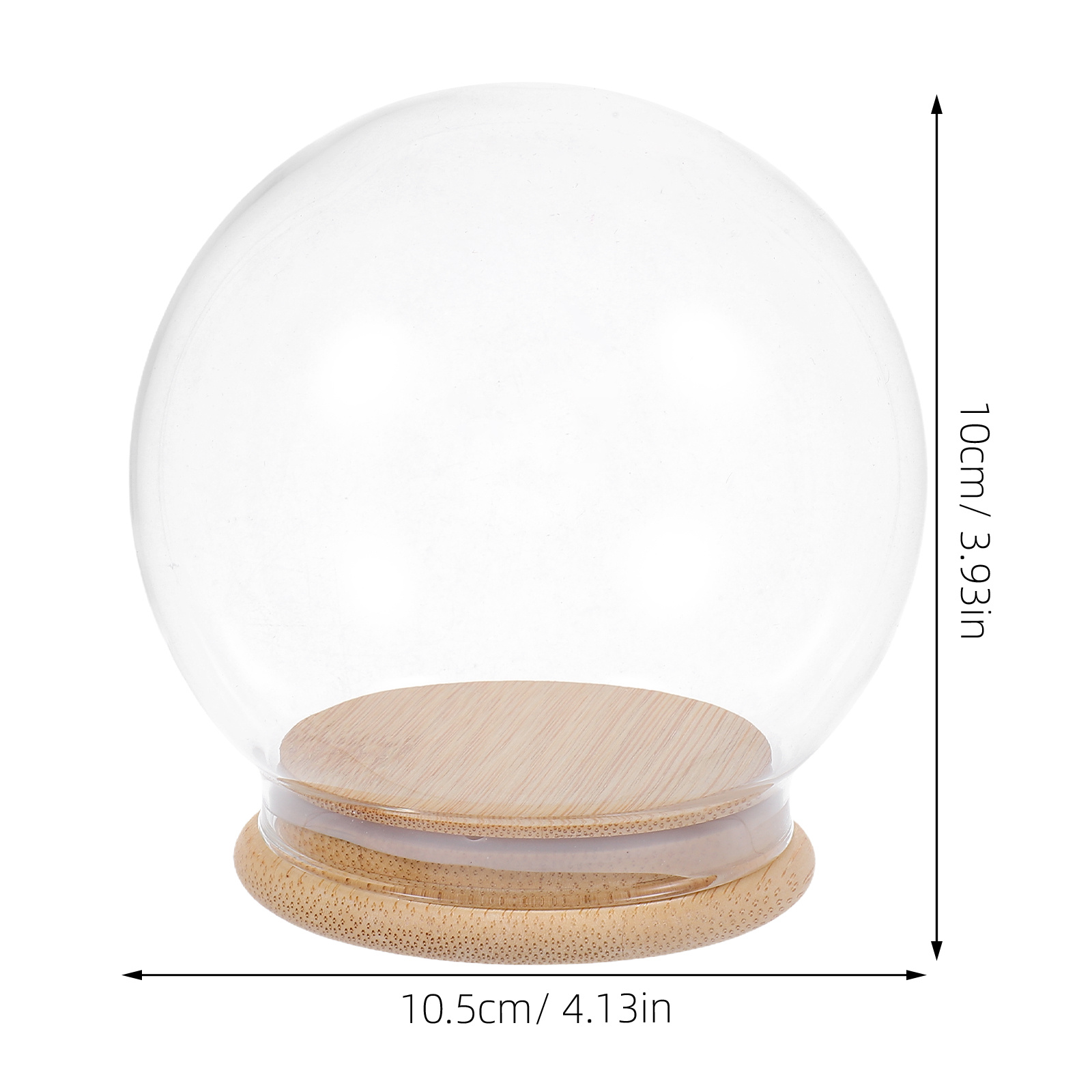 Glass Dome Eternal Flower Disp - Plastic Dome Clear reseña y precio