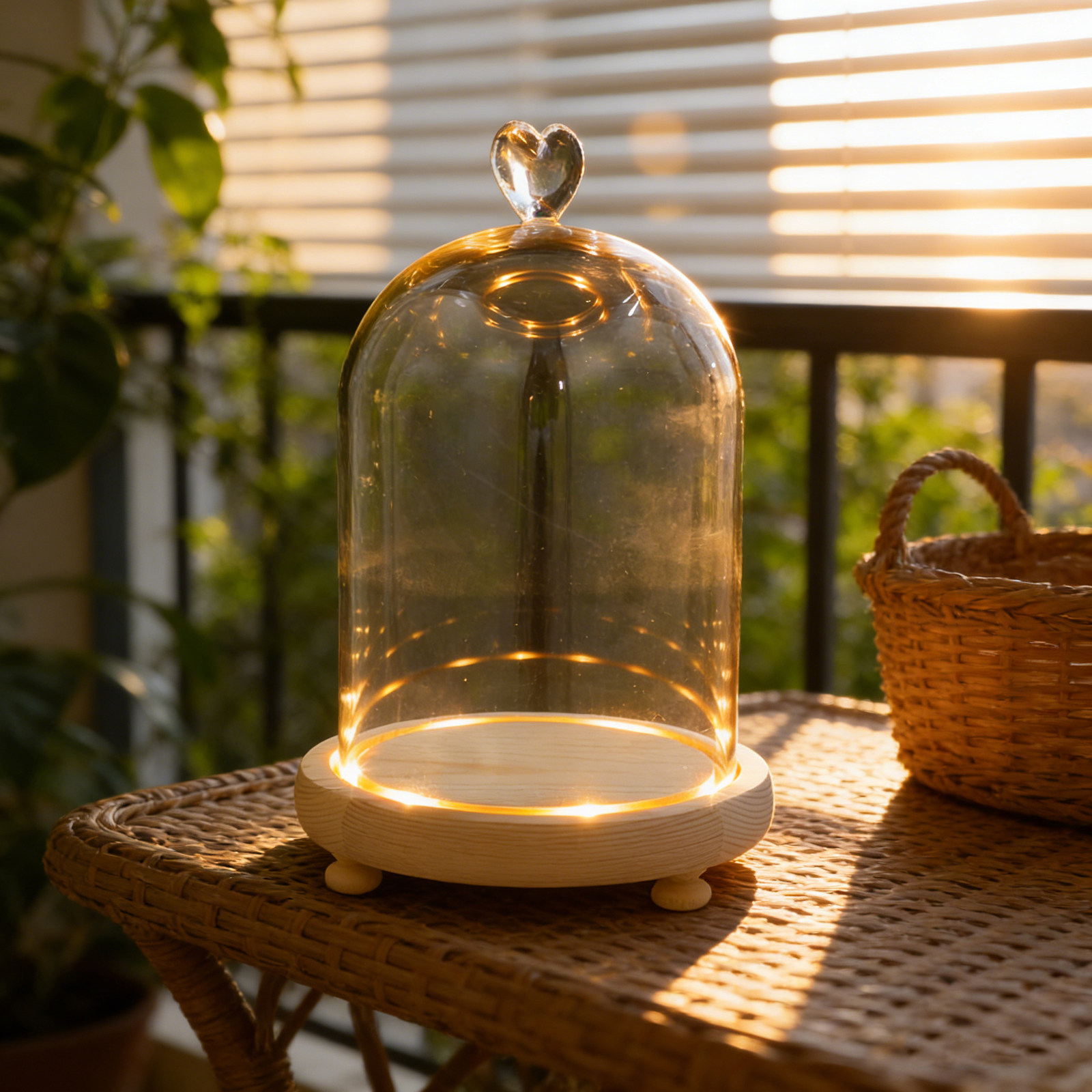 Heart Shaped Glass Dome Cloche - Plastic Dome Clear reseña y precio