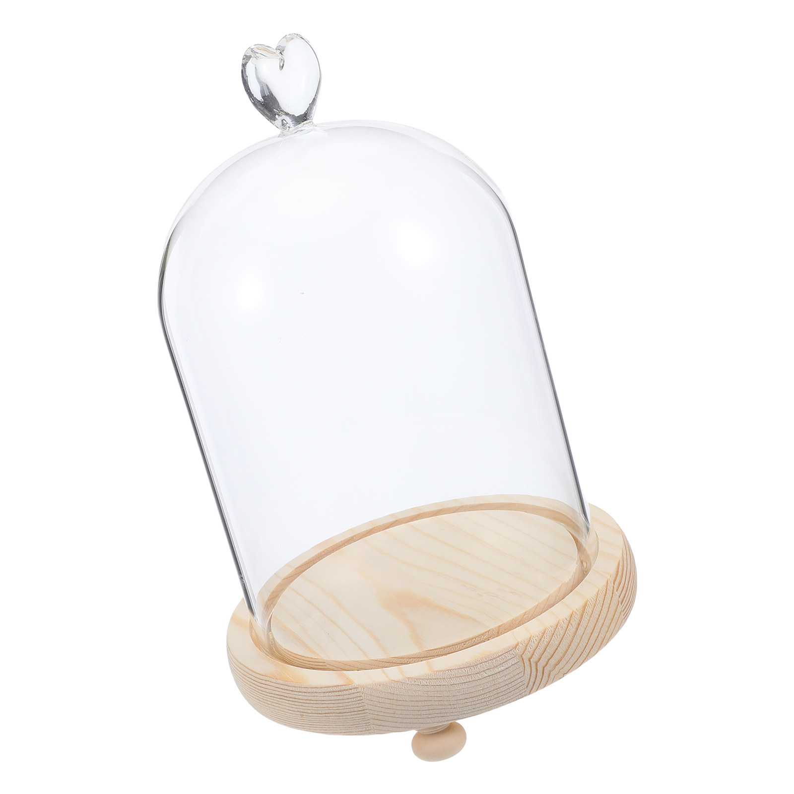 Heart Shaped Glass Dome Cloche - Plastic Dome Clear reseña y precio