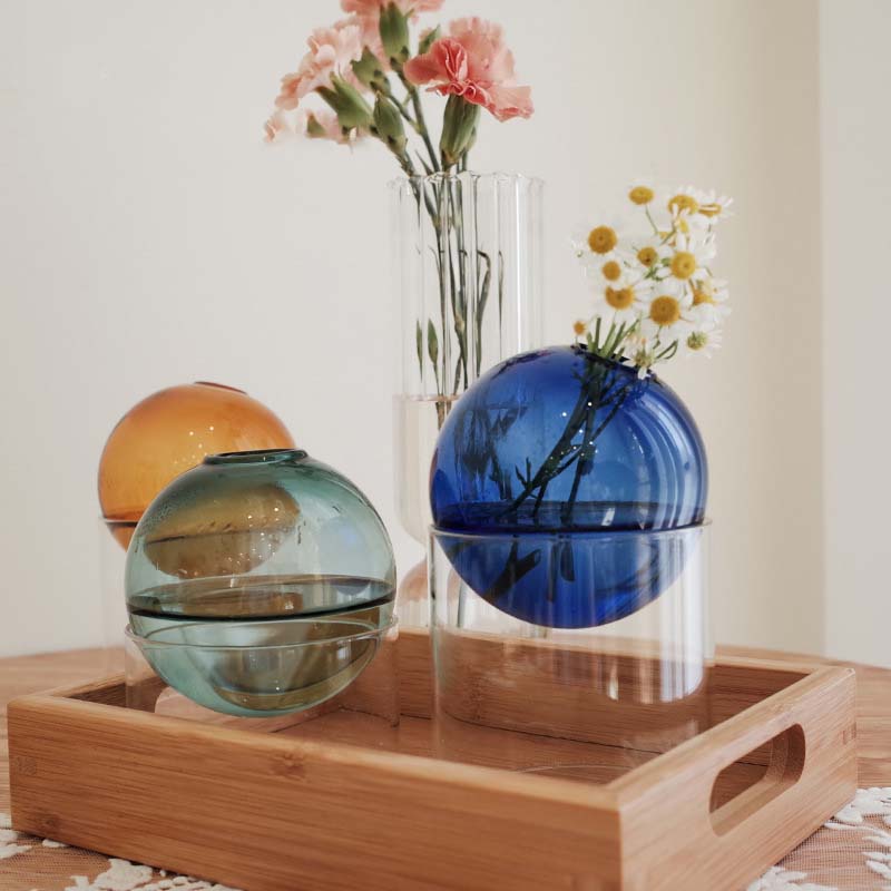 Mini Round Flower Vase Hydropo - Propagation Station Vase reseña y precio