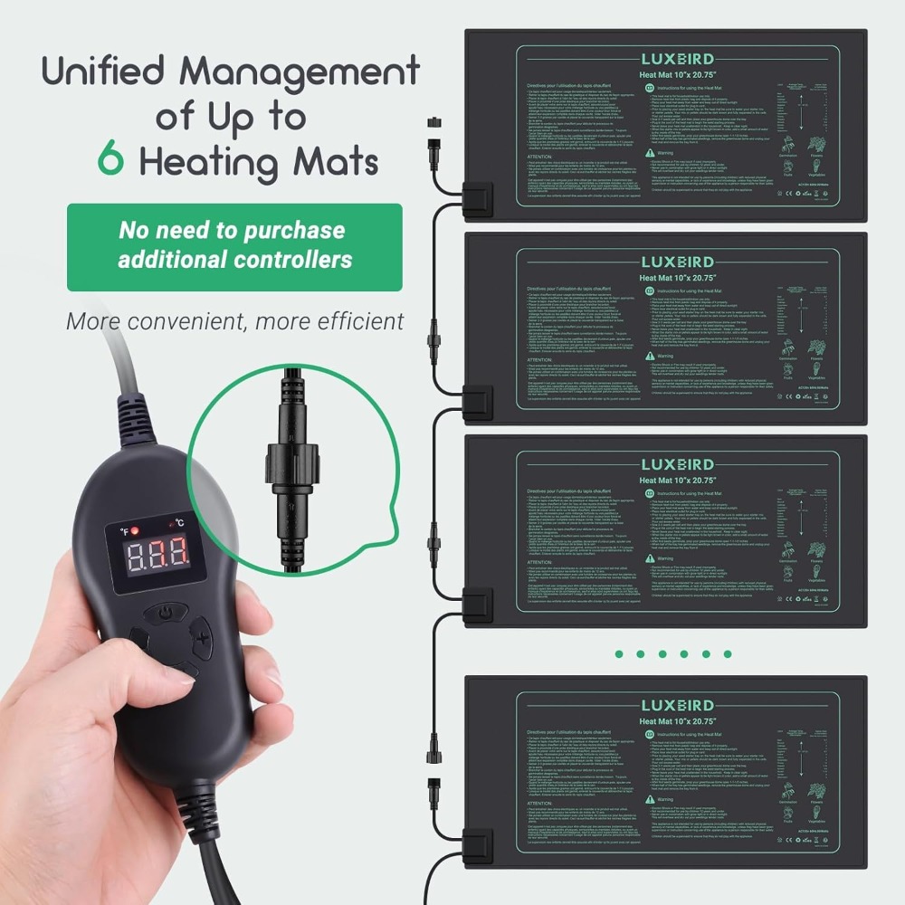 4 Pack Seedling Heat Mat with  - Heat Mat Seedling reseña y precio