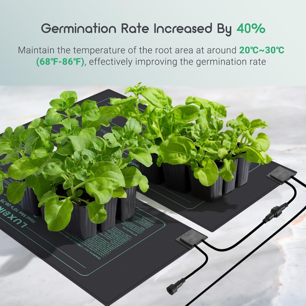4 Pack Seedling Heat Mat with  - Heat Mat Seedling reseña y precio