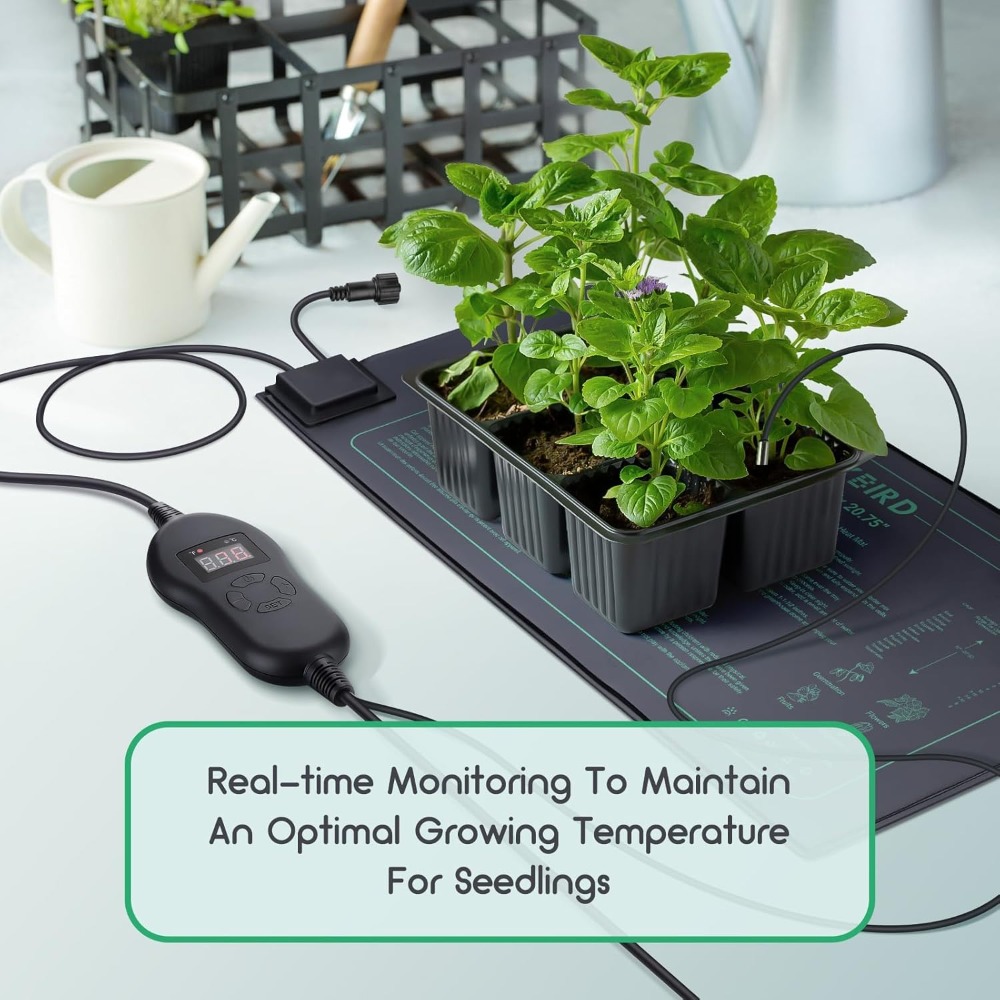 4 Pack Seedling Heat Mat with  - Heat Mat Seedling reseña y precio