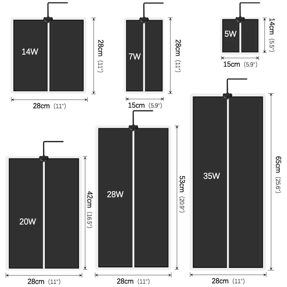 35W-5W Seeds Seedlings Plant H - Heat Mat Seedling reseña y precio