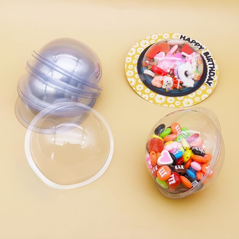 10pcs/set DIY Plastic Candy Do - Plastic Dome Clear reseña y precio