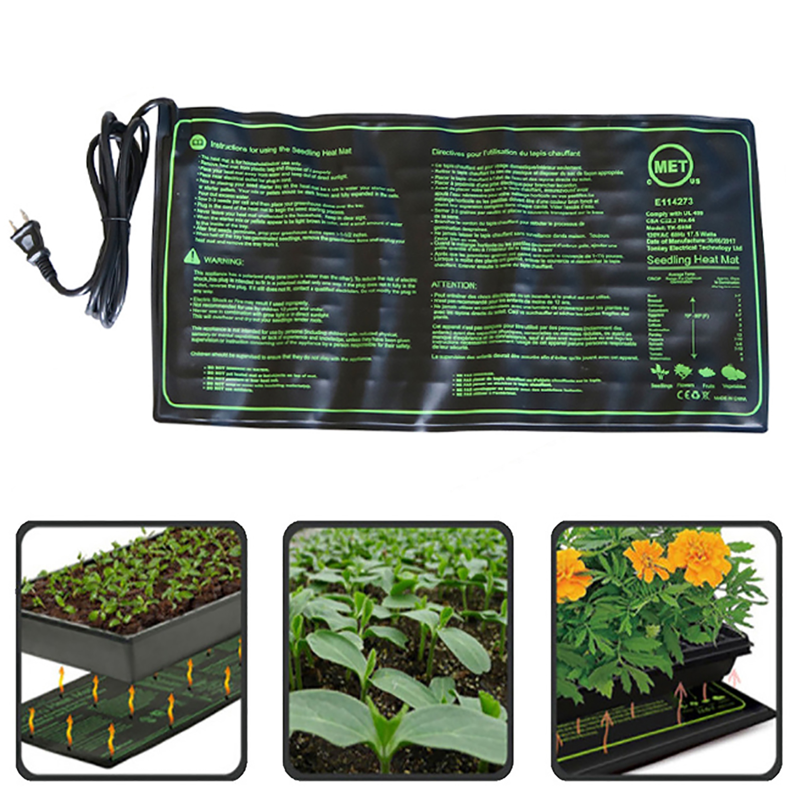 110/120/220/230V Seedling Heat - Heat Mat Seedling reseña y precio