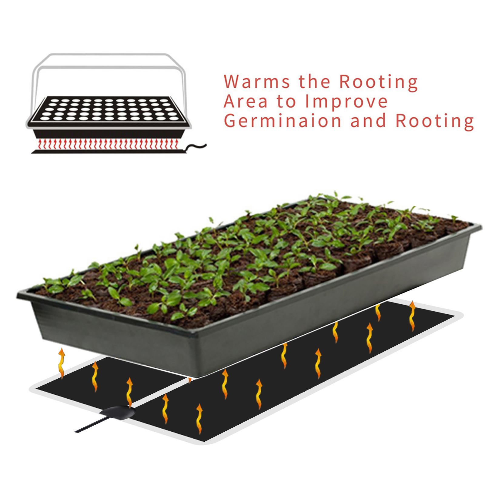 5~45W Seedling Heat Mat 220V~2 - Heat Mat Seedling reseña y precio
