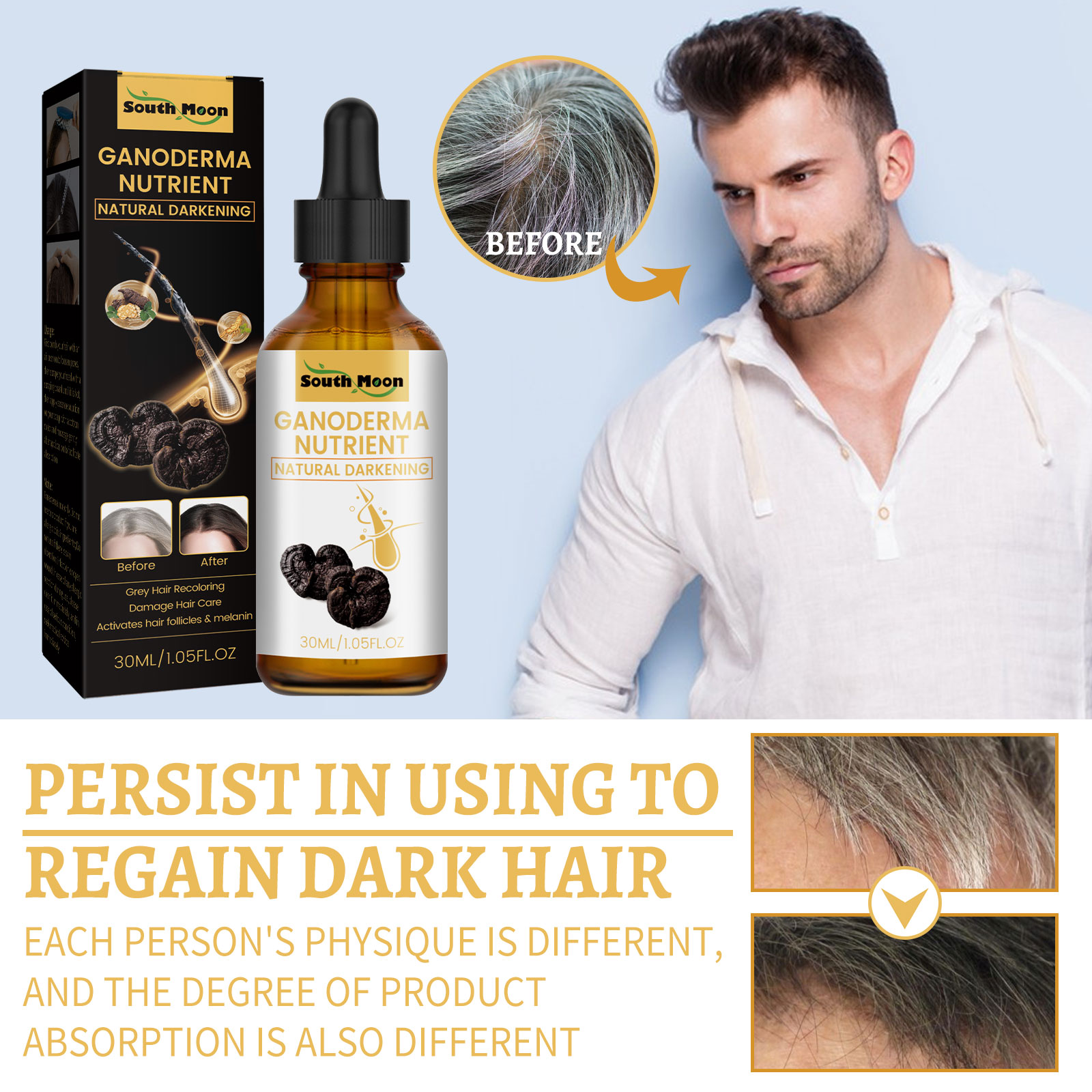 Black Ganoderma Lucidum Hair L - Root Stimulator Liquid reseña y precio