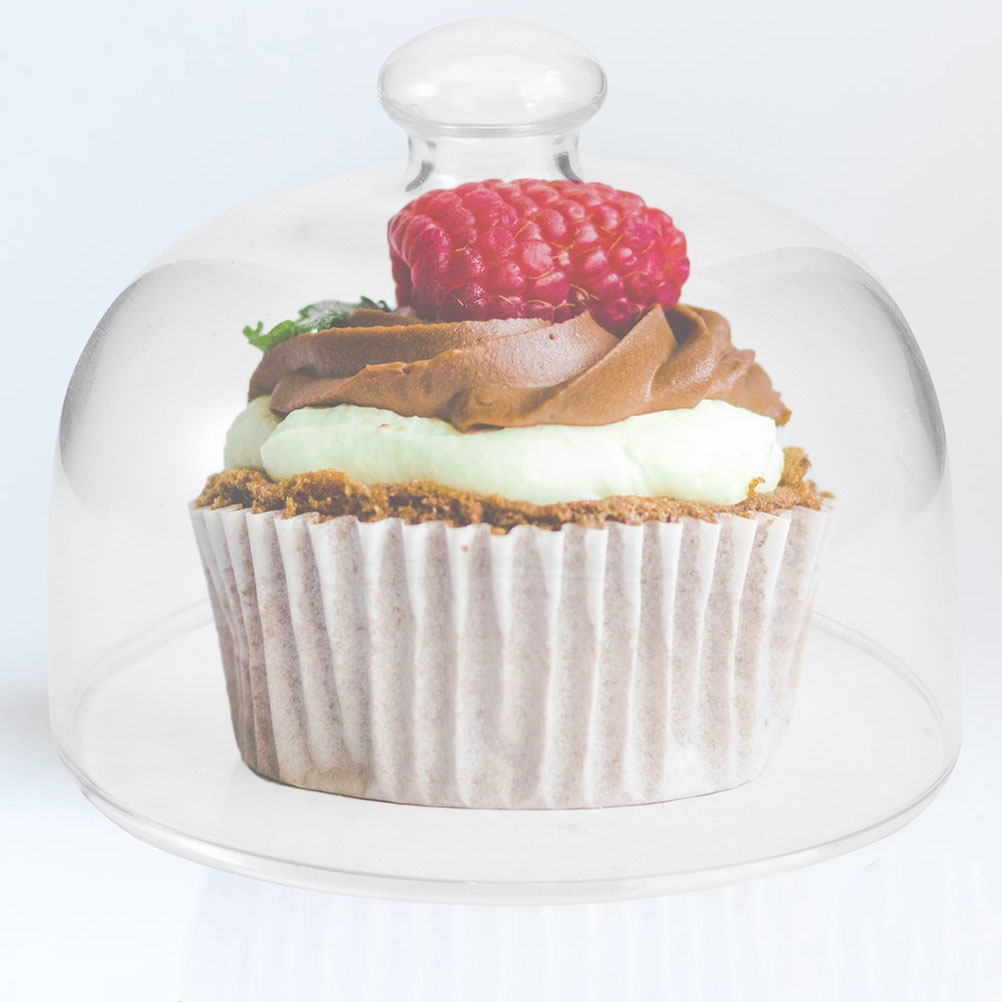 2Pcs Transparent Glass Cake Do - Plastic Dome Clear reseña y precio