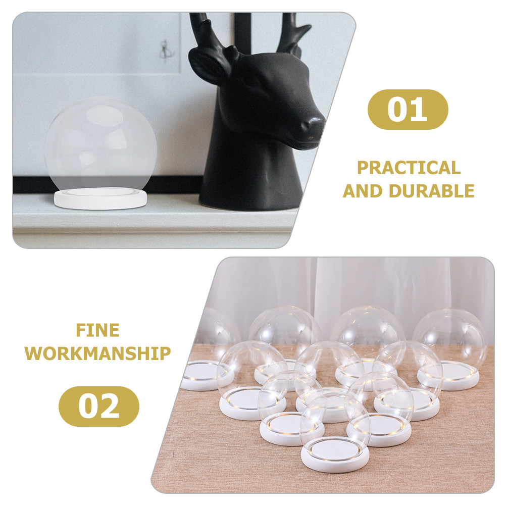High Borosilicate Glass Dome D - Plastic Dome Clear reseña y precio