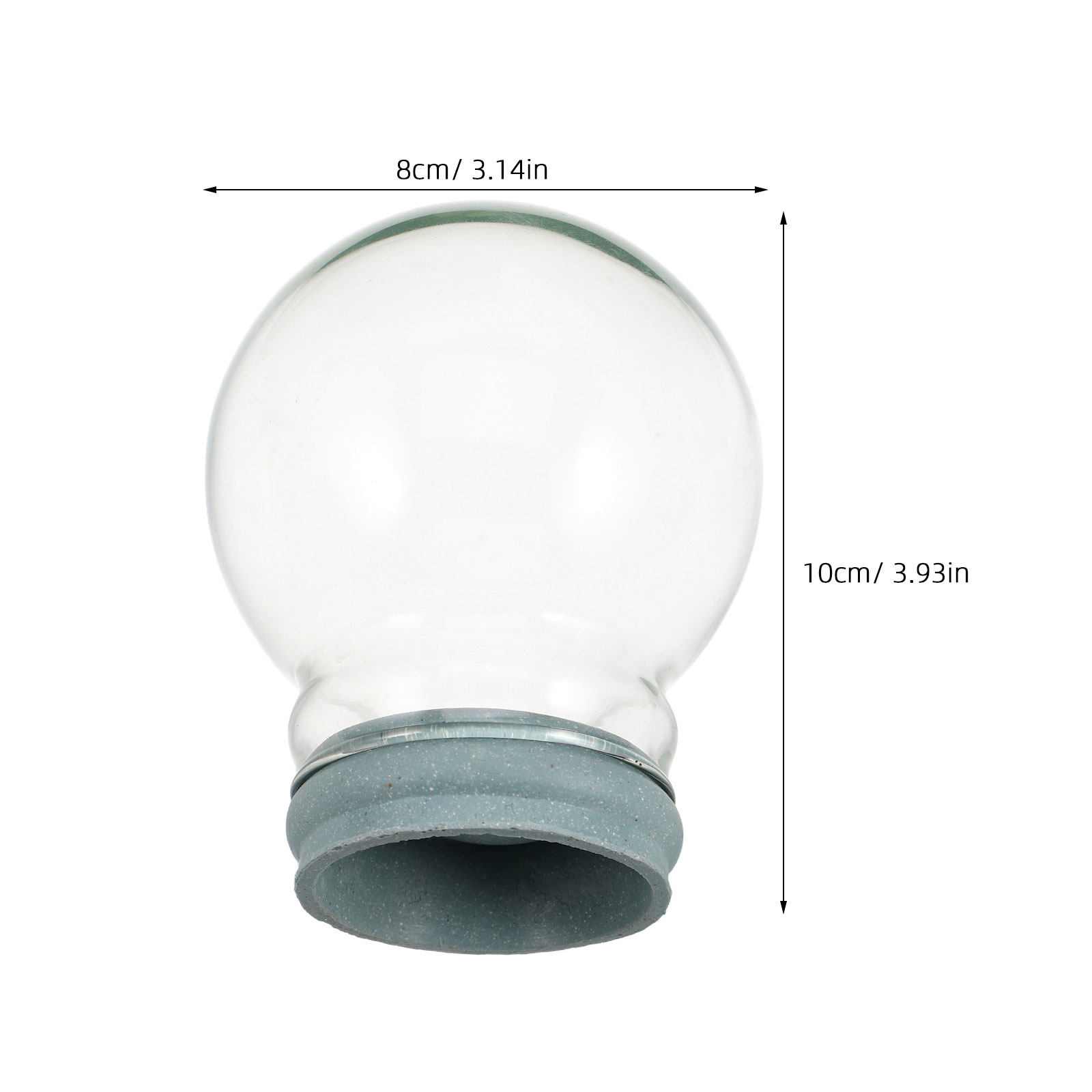 2Pcs Glass Snow Globe Clear Do - Plastic Dome Clear reseña y precio