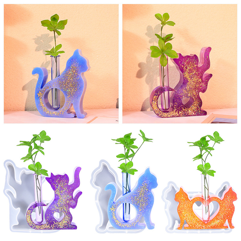 Cat Shaped Resin Molds Vase Si - Propagation Station Vase reseña y precio