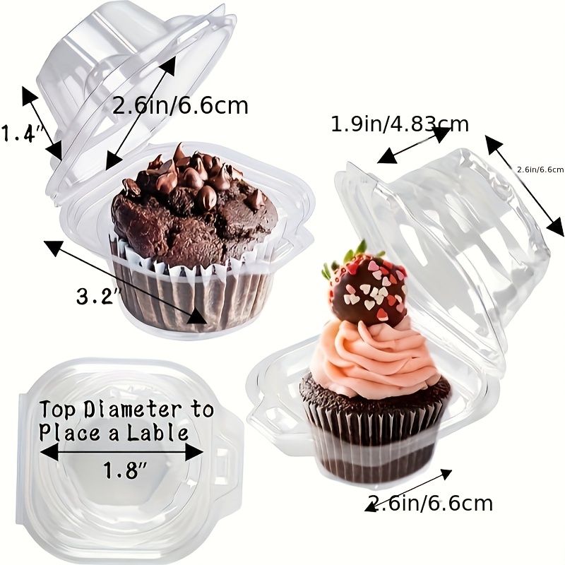 200-Piece Stackable Cupcake Co - Plastic Dome Clear reseña y precio