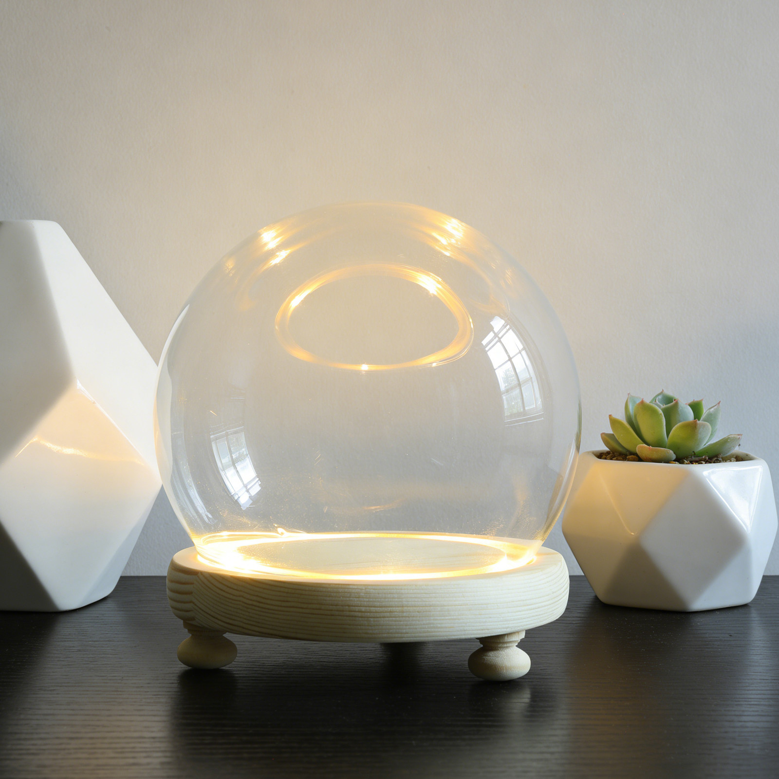 Preserved Flower Glass Dome El - Plastic Dome Clear reseña y precio