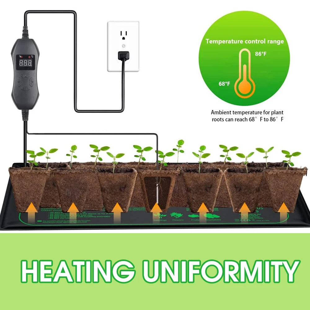 50W EU-US/UK/AU Adjustable The - Heat Mat Seedling reseña y precio
