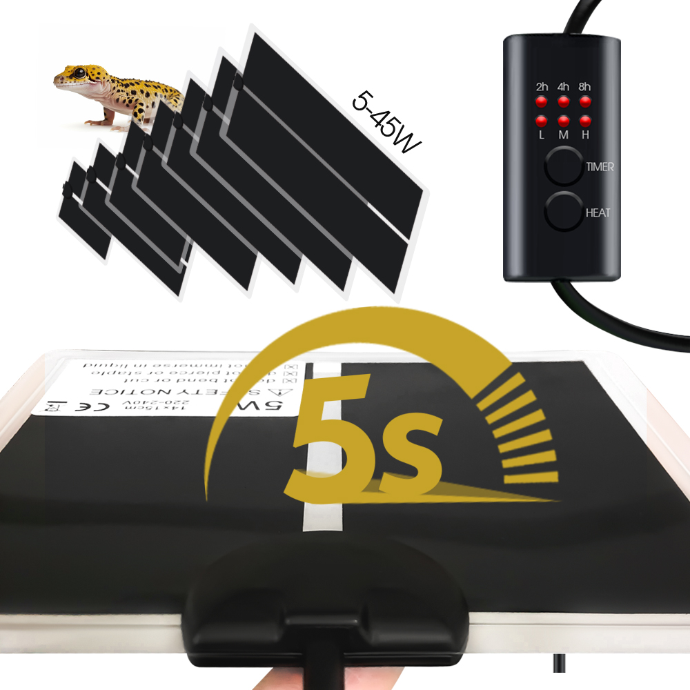 EU Plug 5-20W Reptiles Adjusta - Heat Mat Seedling reseña y precio