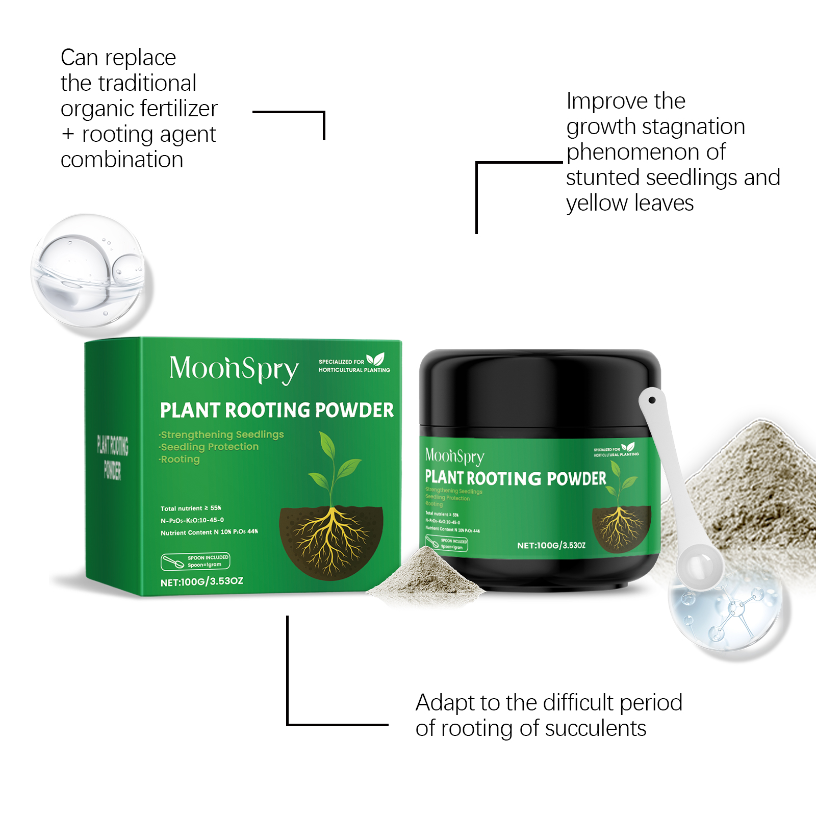 100g Plant Rooting Powder for  - Rooting Hormone Powder reseña y precio