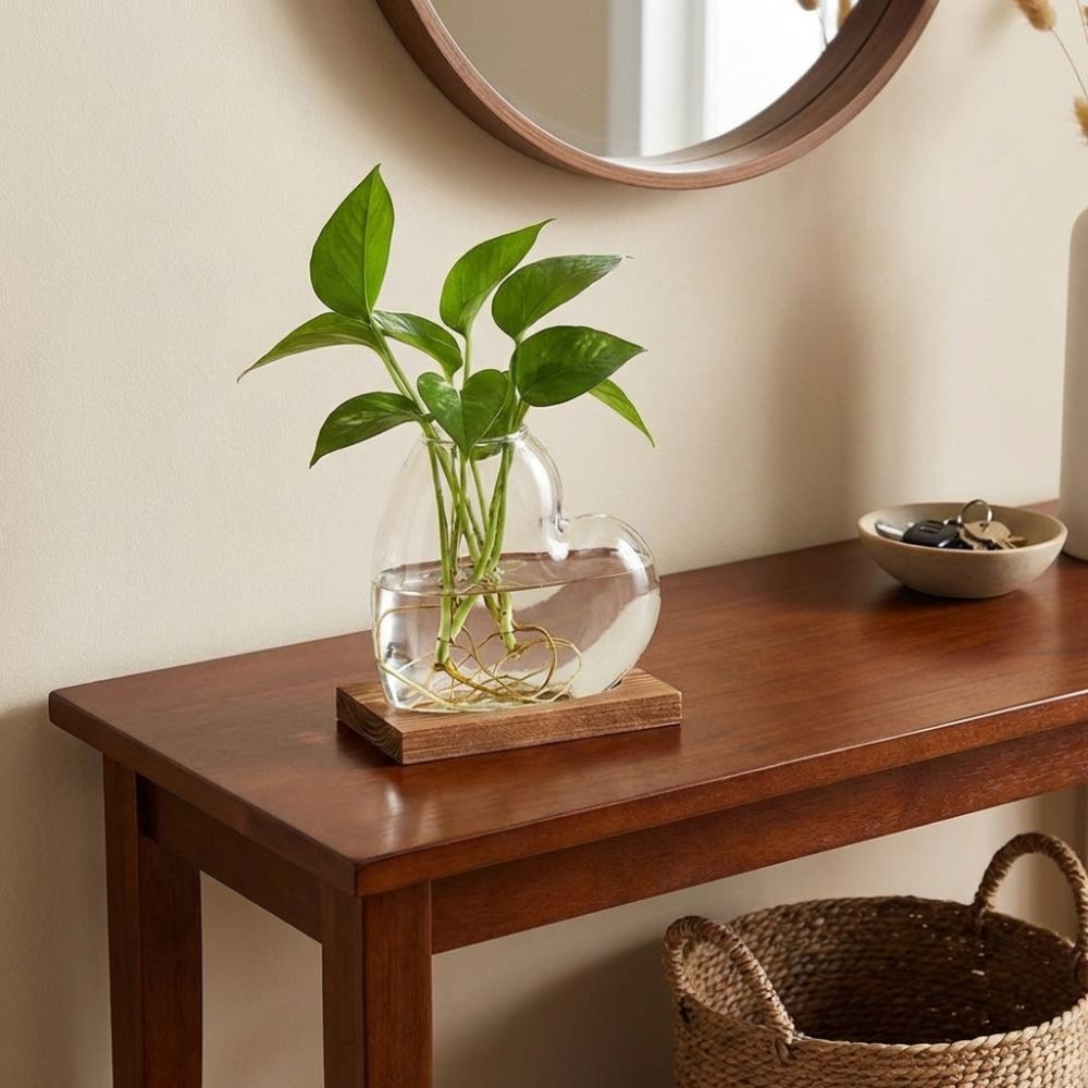 Transparent Hydroponic Glass V - Propagation Station Vase reseña y precio