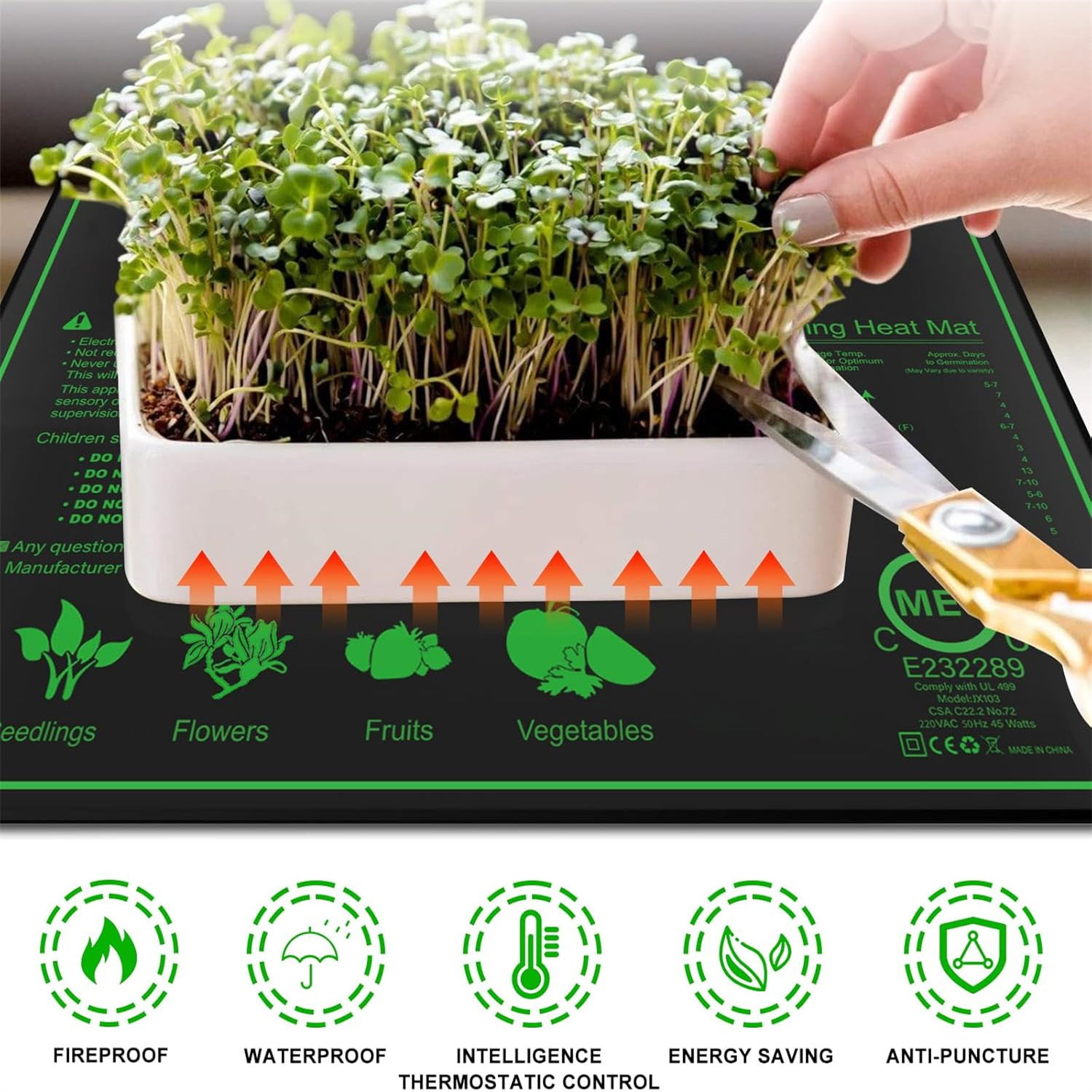 Seedling Heat Mat 10/25/50CM I - Rooting Gel Clone reseña y precio