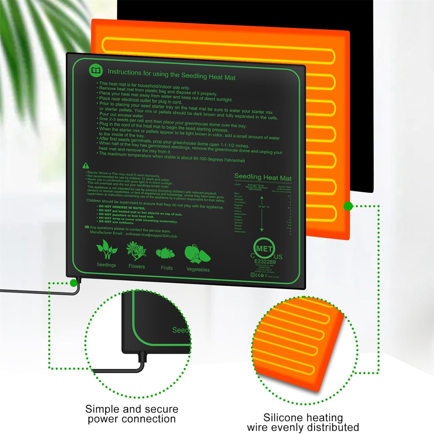 Seedling Heat Mat 10/25/50CM I - Rooting Gel Clone reseña y precio